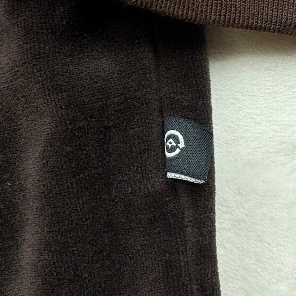 LRG Lifted Research Group Velour Zip Hoodie Jacket 3XL Brown‎ Logo Y2K Urban - Picture 13 of 14